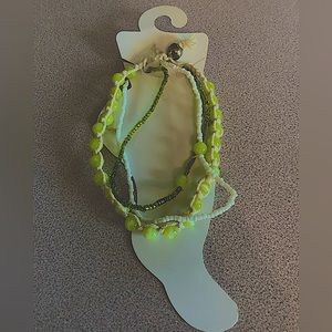 Bracelet or anklet in green hue.NWT